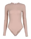Valentino Garavani Woman Bodysuit Blush Size L Polyamide, Elastane In Pink