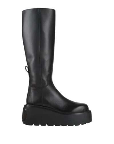 Valentino Garavani Woman Boot Black Size 11 Leather