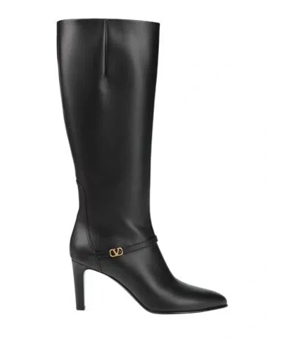 Valentino Garavani Woman Boot Black Size 6 Leather