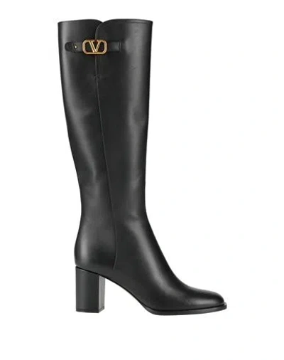 VALENTINO GARAVANI VALENTINO GARAVANI WOMAN BOOT BLACK SIZE 8 LEATHER