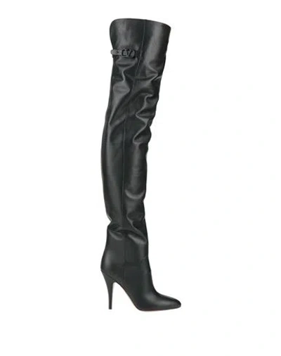 Valentino Garavani Woman Boot Black Size 8 Leather