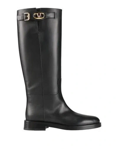 Valentino Garavani Woman Boot Black Size 8 Leather