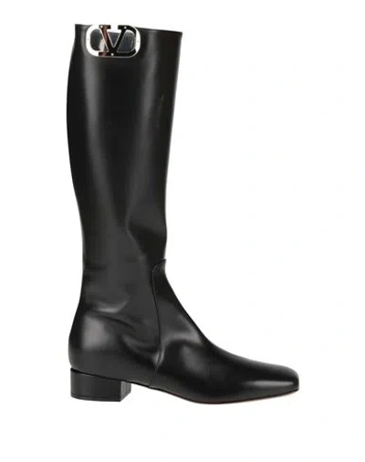 Valentino Garavani Woman Boot Black Size 9.5 Leather