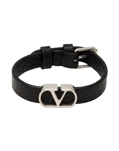 Valentino Garavani Woman Bracelet Black Size - Leather