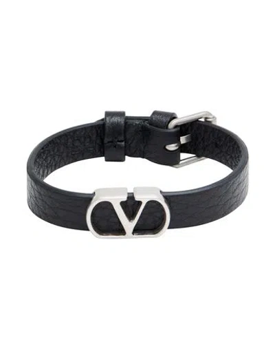 Valentino Garavani Woman Bracelet Black Size - Leather
