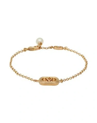 Valentino Garavani Woman Bracelet Gold Size M Metal