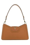 Valentino Handle Bag Rectangular Chain Accents In Brown