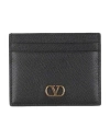 Valentino Vlogo Card Holder In Black
