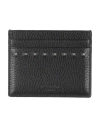 Valentino Garavani Woman Cardholder Black Size - Leather In Black