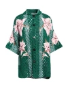 Valentino Garavani Woman Cardigan Green Size L Cotton, Viscose In Green
