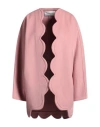 Valentino Garavani Woman Coat Antique Rose Size 6 Cashmere In Pink