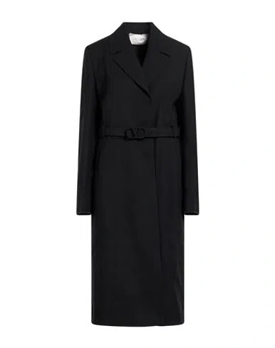 Valentino Garavani Woman Coat Black Size 14 Virgin Wool