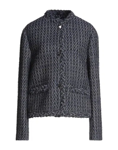 Valentino Coats In Dark Blue
