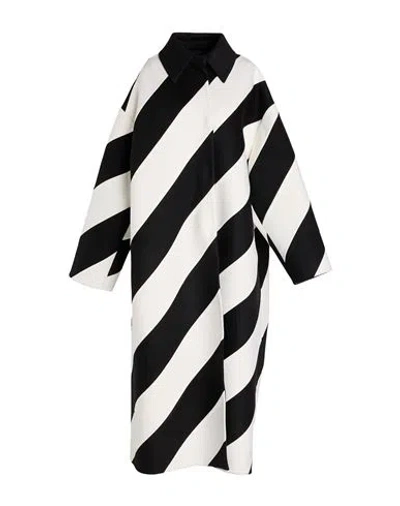 Valentino Garavani Woman Coat Off White Size 4 Virgin Wool, Cashmere