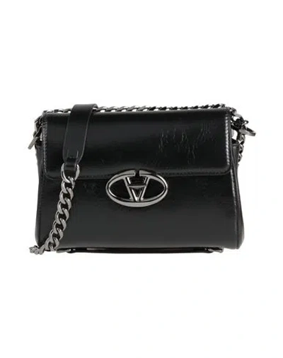 Valentino Garavani Woman Cross-body Bag Black Size - Leather