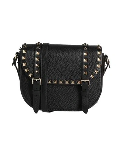 Valentino Garavani Woman Cross-body Bag Black Size - Leather