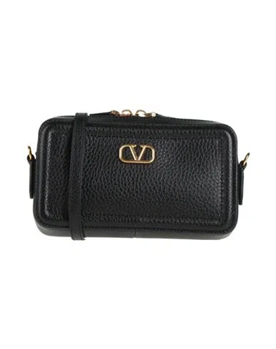 Valentino Garavani Woman Cross-body Bag Black Size - Leather