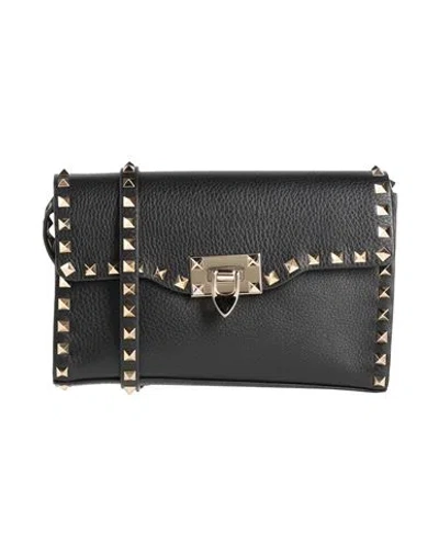 Valentino Garavani Woman Cross-body Bag Black Size - Soft Leather
