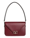 Valentino Garavani Woman Cross-body Bag Burgundy Size - Leather In Red