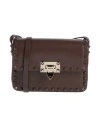 Valentino Garavani Woman Cross-body Bag Chocolate Brown Size - Leather