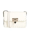 Valentino Garavani Woman Cross-body Bag Cream Size - Leather In Neutrals