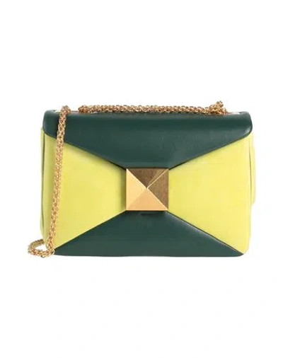 Valentino Garavani Woman Cross-body Bag Dark Green Size - Leather