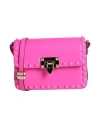 Valentino Garavani Woman Cross-body Bag Fuchsia Size - Leather In Pink