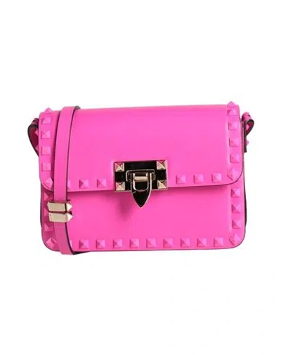 Valentino Garavani Woman Cross-body Bag Fuchsia Size - Leather In Pink