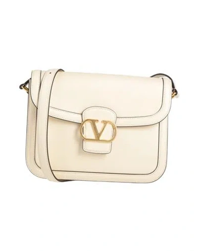 Valentino Garavani Woman Cross-body Bag Ivory Size - Leather In White