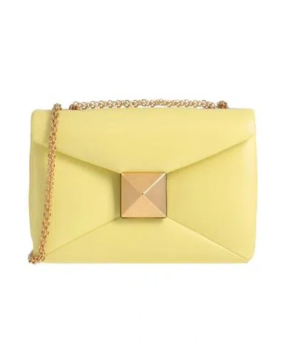Valentino Garavani Woman Cross-body Bag Yellow Size - Leather In Yellow