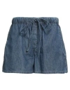 Valentino Garavani Woman Denim Shorts Blue Size 4 Cotton In Blue