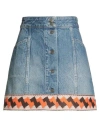 Valentino Garavani Woman Denim Skirt Blue Size 6 Cotton In Blue