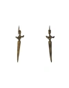 Valentino Garavani Woman Earrings Bronze Size - Metal In Yellow