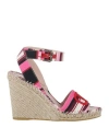 Valentino Garavani Woman Espadrilles Pink Size 6 Textile Fibers In Pink
