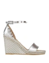 Valentino Studded Open Toe Wedge Espadrilles