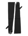 Valentino Garavani Woman Gloves Black Size 8 Viscose, Polyamide, Elastane In Black