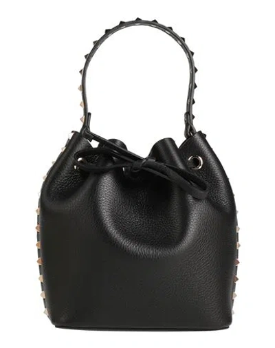 Valentino Garavani Drawstring Bucket Bag In Black