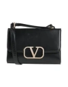 Valentino Vlogo Leather Shoulder Bag In Black