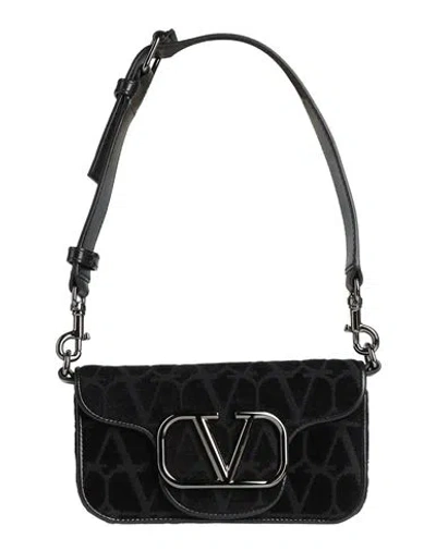 Valentino Garavani Woman Handbag Black Size - Textile Fibers