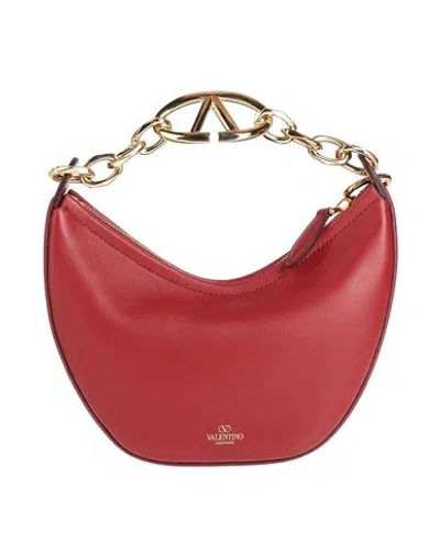 Valentino Garavani Woman Handbag Brick Size - Leather In Red