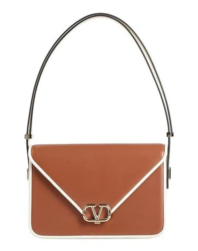 Valentino Garavani Woman Handbag Brown Size - Leather