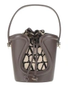 Valentino Garavani Woman Handbag Dark Brown Size - Leather, Textile Fibers