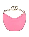 Valentino Garavani Woman Handbag Fuchsia Size - Leather In Pink
