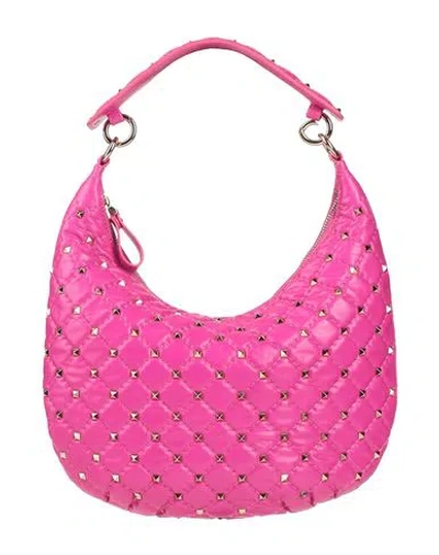 Valentino Garavani Woman Handbag Fuchsia Size - Leather In Pink