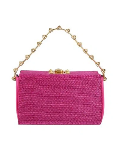 Valentino Garavani Woman Handbag Fuchsia Size - Leather In Pink