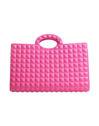Valentino Garavani Woman Handbag Fuchsia Size - Rubber In Pink