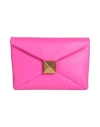Valentino Garavani Woman Handbag Fuchsia Size - Soft Leather In Pink