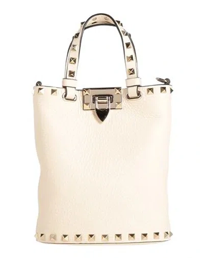 Valentino Garavani Woman Handbag Ivory Size - Leather In White