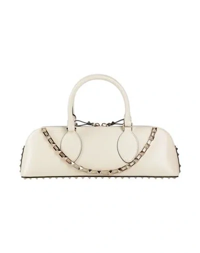 Valentino Garavani Woman Handbag Ivory Size - Leather In White