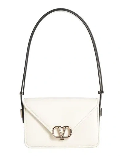 Valentino Garavani Woman Handbag Ivory Size - Leather In White